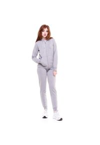 LEONE 1947 APPAREL - Damski dres z kapturem Shine On. Kolor: szary. Materiał: dresówka. Sport: fitness