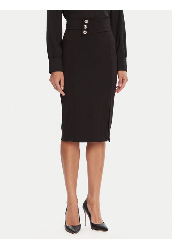 Rinascimento Spódnica ołówkowa CFC0126167003 Czarny Slim Fit. Kolor: czarny. Materiał: syntetyk, wiskoza