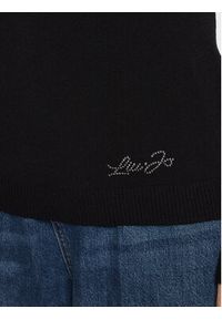 Liu Jo Sweter WF2506 MA14N Czarny Regular Fit. Kolor: czarny. Materiał: syntetyk #5