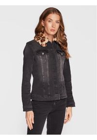 Liu Jo Kurtka jeansowa UF2069 D4391 Czarny Regular Fit. Kolor: czarny. Materiał: bawełna #1
