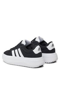 Adidas - adidas Sneakersy Grand Court Platform IE1102 Czarny. Kolor: czarny. Materiał: skóra. Obcas: na platformie #4