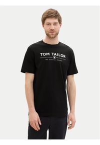 Tom Tailor T-Shirt 1043276 Czarny Regular Fit. Kolor: czarny. Materiał: bawełna