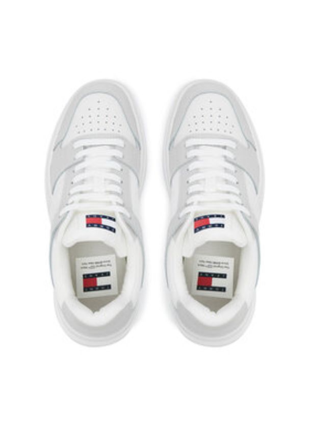 Tommy Jeans Sneakersy Brooklyn EN0EN02615 Beżowy. Kolor: beżowy. Materiał: skóra