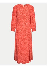 Pieces Sukienka letnia Sui 17149330 Czerwony Regular Fit. Kolor: czerwony. Materiał: wiskoza. Sezon: lato #1