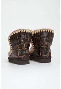 Mou - Śniegowce damskie skórzane MOU. Materiał: skóra #5