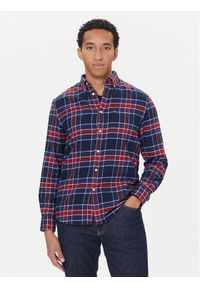 TOMMY HILFIGER - Tommy Hilfiger Koszula Hero MW0MW40473 Granatowy Regular Fit. Kolor: niebieski. Materiał: bawełna