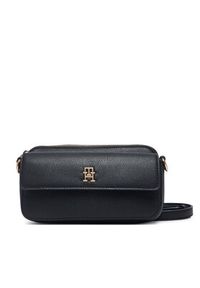 TOMMY HILFIGER - Tommy Hilfiger Torebka Th Icon Camera Bag AW0AW18721 Czarny. Kolor: czarny. Materiał: skórzane #4