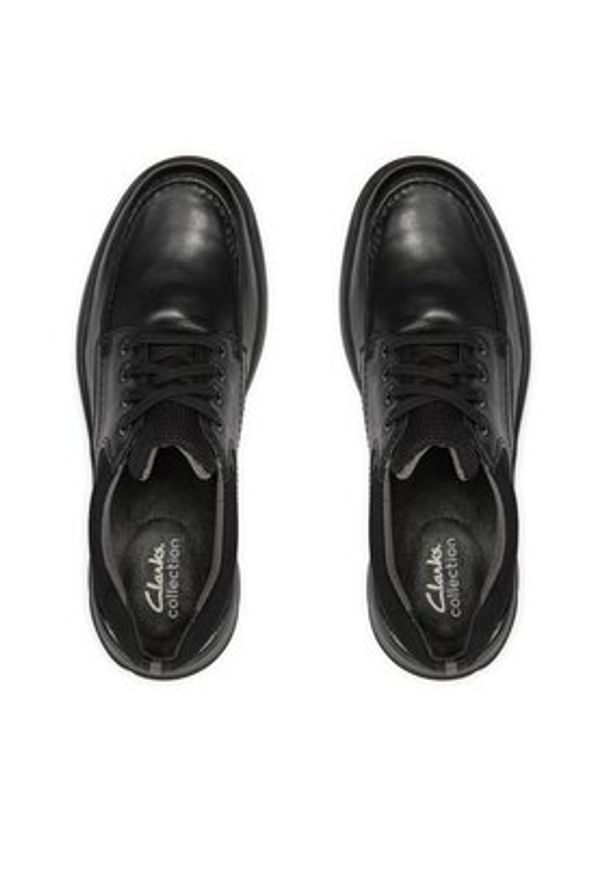 Clarks Półbuty Cotrell Edge 261373857 Czarny. Kolor: czarny. Materiał: skóra