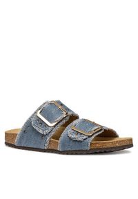 Geox Klapki D Brionia R D55Y3S 00011 C4005 Niebieski. Kolor: niebieski. Materiał: materiał #4