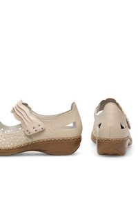 Rieker Półbuty 41399-60 Beżowy. Kolor: beżowy. Materiał: skóra #5