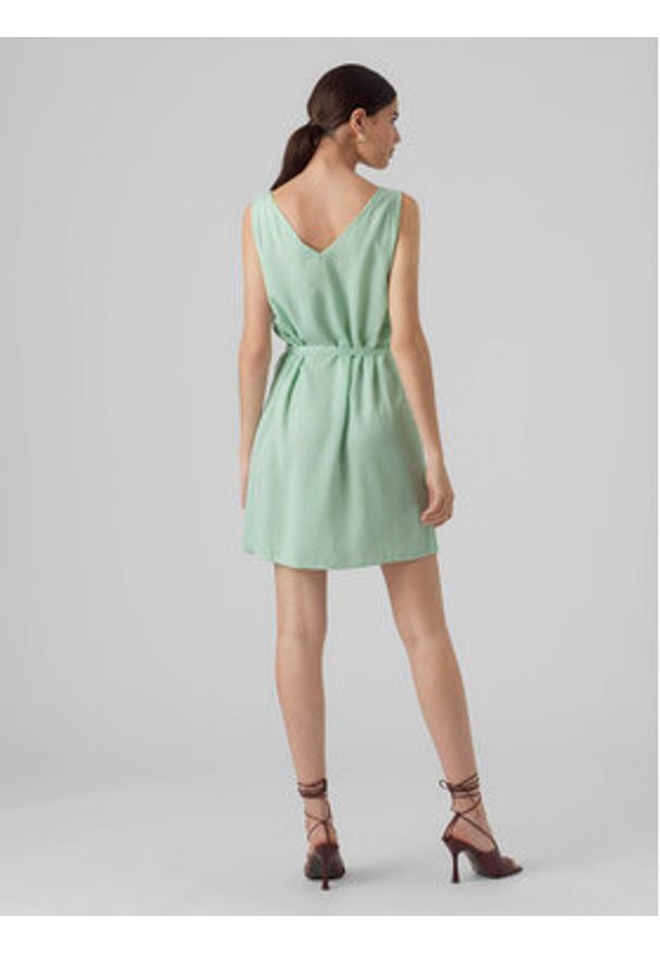Vero Moda Sukienka letnia Bumpy 10286519 Zielony Regular Fit. Kolor: zielony. Materiał: wiskoza. Sezon: lato