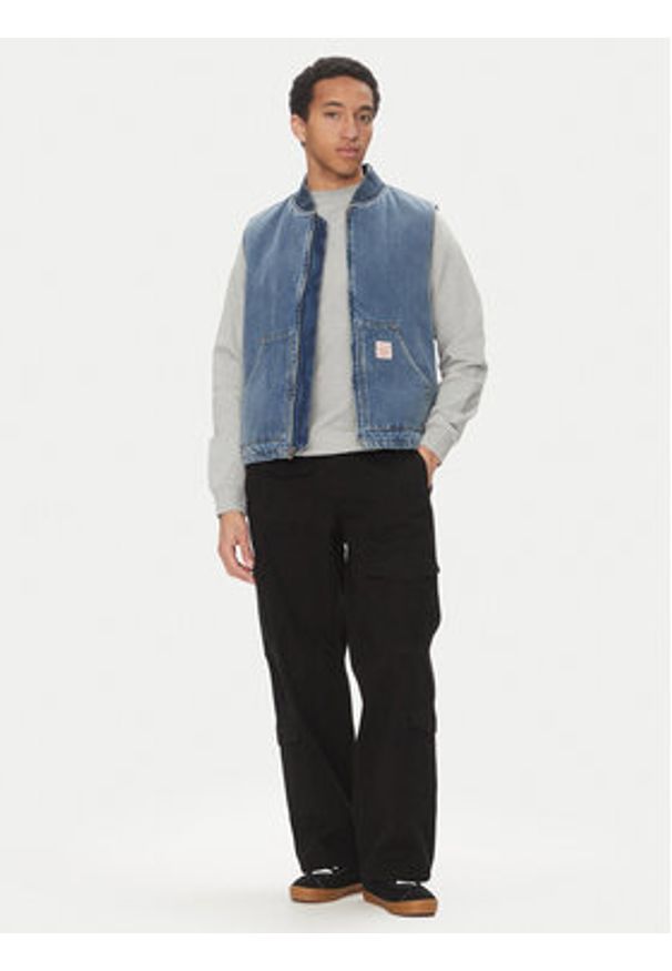Levi's® Kamizelka A8580-0000 Niebieski Relaxed Fit. Kolor: niebieski. Materiał: bawełna