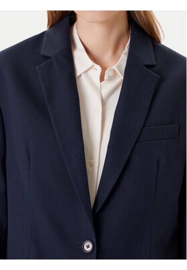 TOMMY HILFIGER - Tommy Hilfiger Marynarka Elevated WW0WW46808 Granatowy Relaxed Fit. Kolor: niebieski. Materiał: bawełna