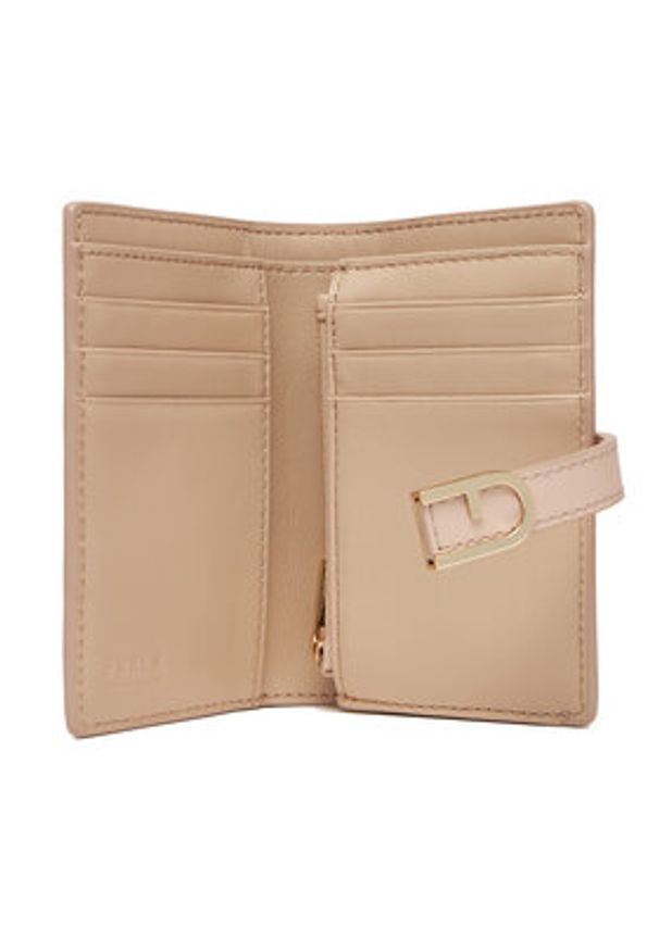 Furla Duży Portfel Damski Flow S Compact Wallet WP00401 BX2045 0496S Różowy. Kolor: różowy. Materiał: skóra