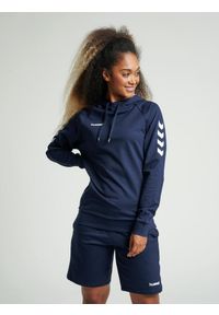 Bluza sportowa z kapturem damska Hummel Go Cotton Hoodie Woman. Typ kołnierza: kaptur. Kolor: niebieski