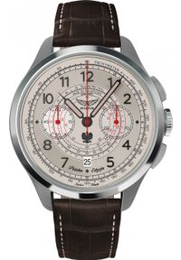 AVIATOR - Zegarek męski Aviator V.4.40.0.351.4 PL brązowy. Kolor: brązowy #1