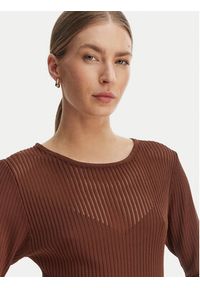 Rinascimento Bluzka CFM0012240003 Brązowy Slim Fit. Kolor: brązowy. Materiał: syntetyk #5