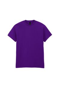 GILDAN - Ciężka Bawełniana Koszulka Unisex Dla Dorosłych. Kolor: fioletowy. Materiał: bawełna