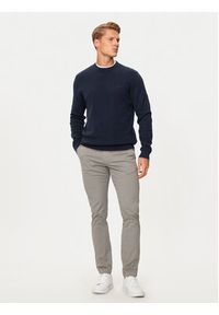 Hechter Paris Sweter 65006 142802 Granatowy Regular Fit. Kolor: niebieski. Materiał: bawełna