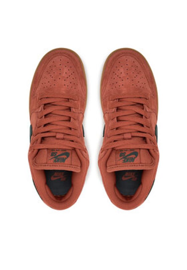 Nike Sneakersy Sb Dunk Low Pro HF3704 800 Pomarańczowy. Kolor: pomarańczowy. Materiał: zamsz, skóra