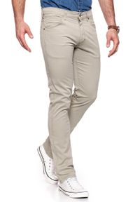 Wrangler - WRANGLER SPODNIE MĘSKIE GREENSBORO CAMEL WASHED W15QMM49J 112126986. Materiał: materiał #4