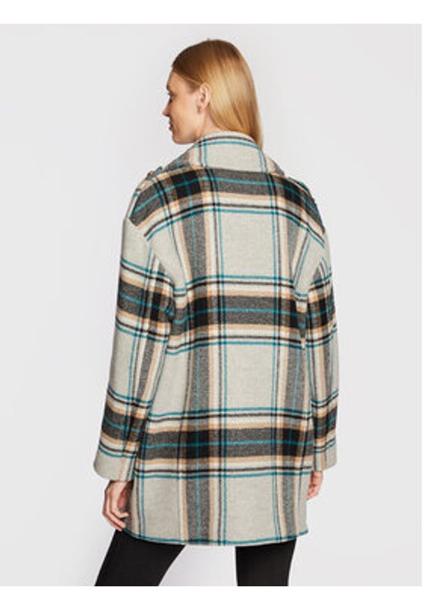 Pinko Płaszcz wełniany Cassandra 1G18CK 7638 Kolorowy Regular Fit. Materiał: wełna. Wzór: kolorowy
