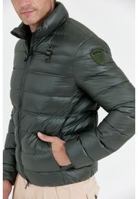 Blauer USA - BLAUER Ciemnozielona puchowa kurtka męska SETH, Rozmiar 3XL. Kolor: zielony. Materiał: puch