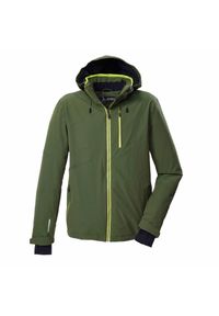 Kurtka narciarska z kapturem Killtec KSW 24. Typ kołnierza: kaptur. Kolor: wielokolorowy, żółty, zielony. Sezon: zima. Sport: narciarstwo #1