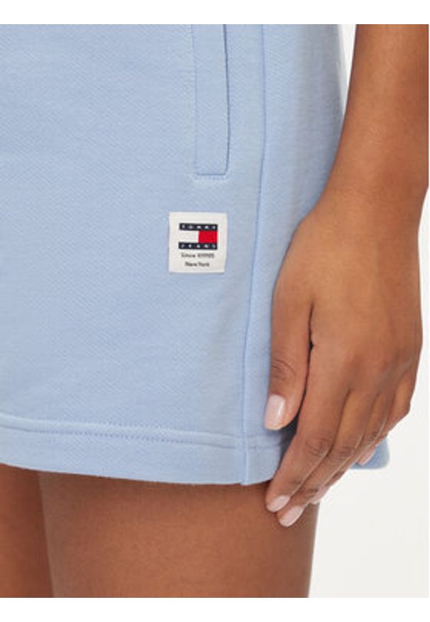 Tommy Jeans Szorty sportowe New Cls DW0DW17772 Błękitny Relaxed Fit. Kolor: niebieski. Materiał: bawełna