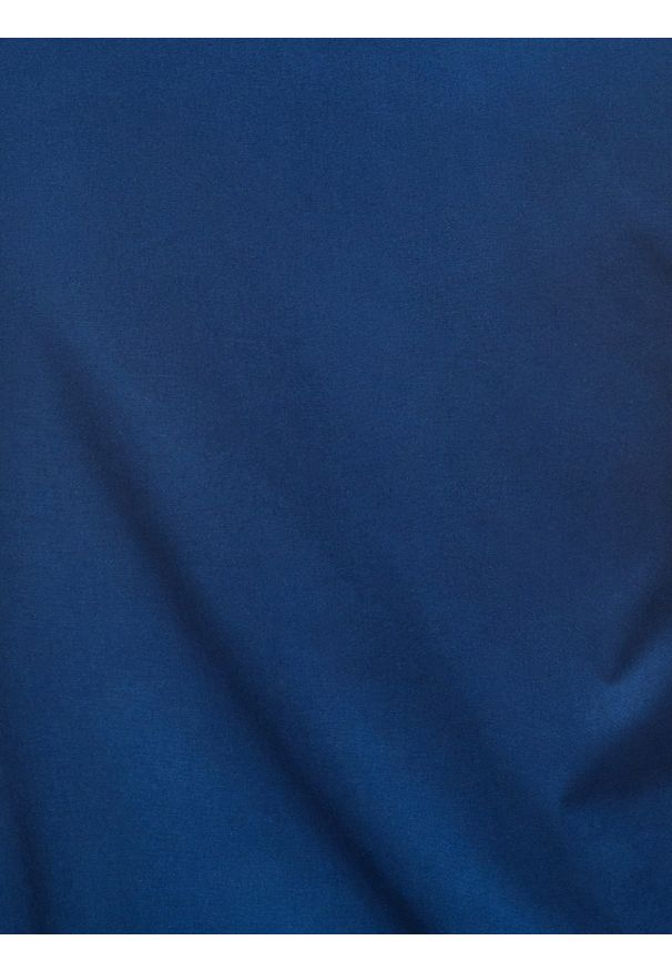 Ombre Clothing - Koszula męska elegancka z długim rękawem K307 - granatowa - XXL. Typ kołnierza: kołnierzyk stójkowy. Kolor: niebieski. Materiał: bawełna, poliester. Długość rękawa: długi rękaw. Długość: długie. Wzór: jednolity. Styl: elegancki