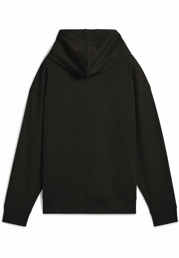 Bluza damska z kapturem Puma ESS Elevated Comfort. Typ kołnierza: kaptur. Kolor: czarny. Wzór: haft