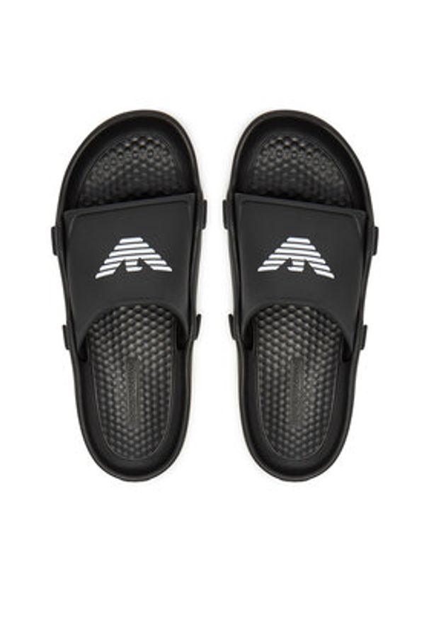 Emporio Armani Klapki XVPS15 XD444 N349 Czarny. Kolor: czarny. Materiał: syntetyk