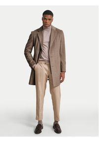 Bugatti Płaszcz wełniany 621300 69071 Beżowy Regular Fit. Kolor: beżowy. Materiał: wełna, syntetyk #3