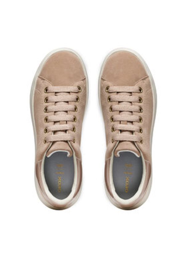 Geox Sneakersy D Spherica Ec4.1 D45TCD 022HH C8AQ6 Różowy. Kolor: różowy. Materiał: zamsz, skóra