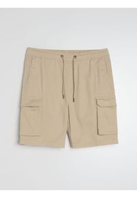 Sinsay - Szorty cargo - beżowy. Kolor: beżowy