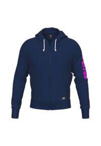 ERREA - Sweat zapinany na zamek błyskawiczny z kapturem Errea Essential. Typ kołnierza: kaptur. Kolor: różowy, niebieski, wielokolorowy #1