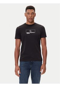 Karl Lagerfeld Jeans T-Shirt A4M17020 Czarny Slim Fit. Kolor: czarny. Materiał: bawełna #1