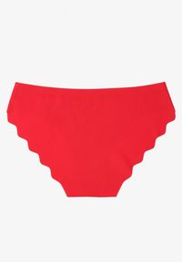 Renee - Czerwone Majtki Figi o Bezszwowym Wykończeniu Dolitia. Kolor: czerwony. Materiał: jeans