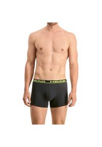Bokserki męskie Head Basic Boxer 2 Pack. Kolor: czarny, wielokolorowy. Sport: fitness