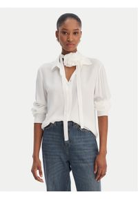 Marella Koszula Calca 2613111061 Biały Regular Fit. Kolor: biały. Materiał: acetat #1