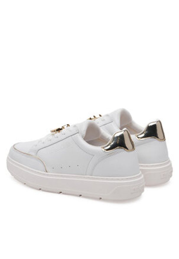 Love Moschino - LOVE MOSCHINO Sneakersy JA15214G1MIA610A Biały. Kolor: biały. Materiał: skóra