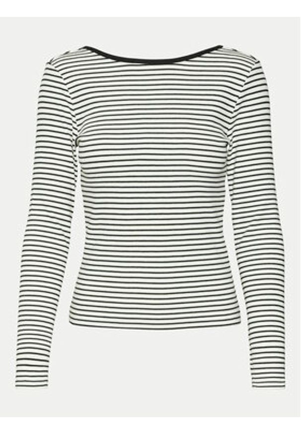 Vero Moda Bluzka Chloe 10314406 Biały Slim Fit. Kolor: biały. Materiał: bawełna