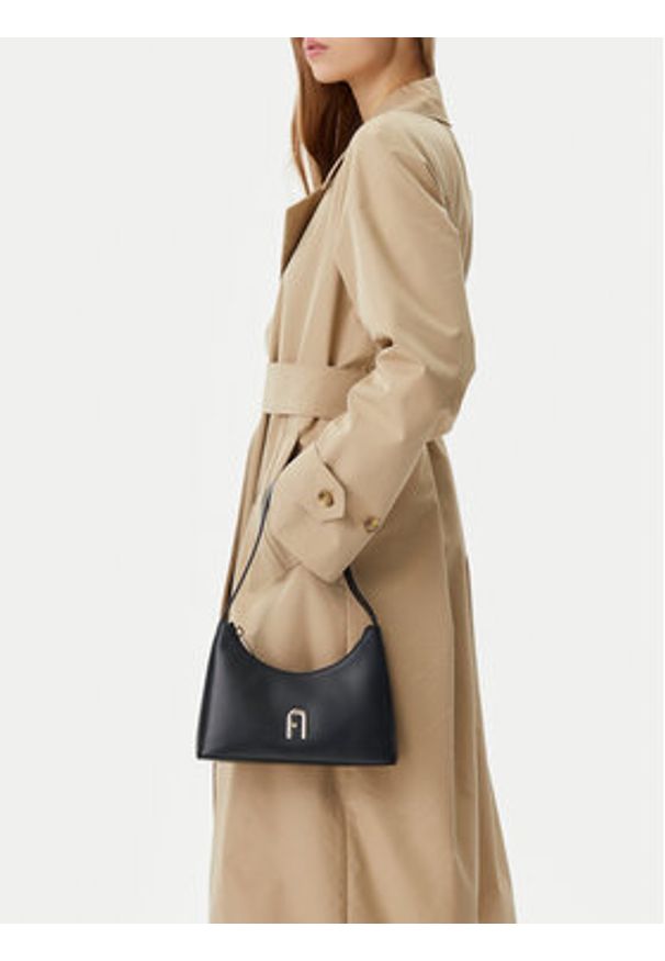 Furla Torebka Diamante WB00863 AX0733 O6000 Czarny. Kolor: czarny. Materiał: skórzane