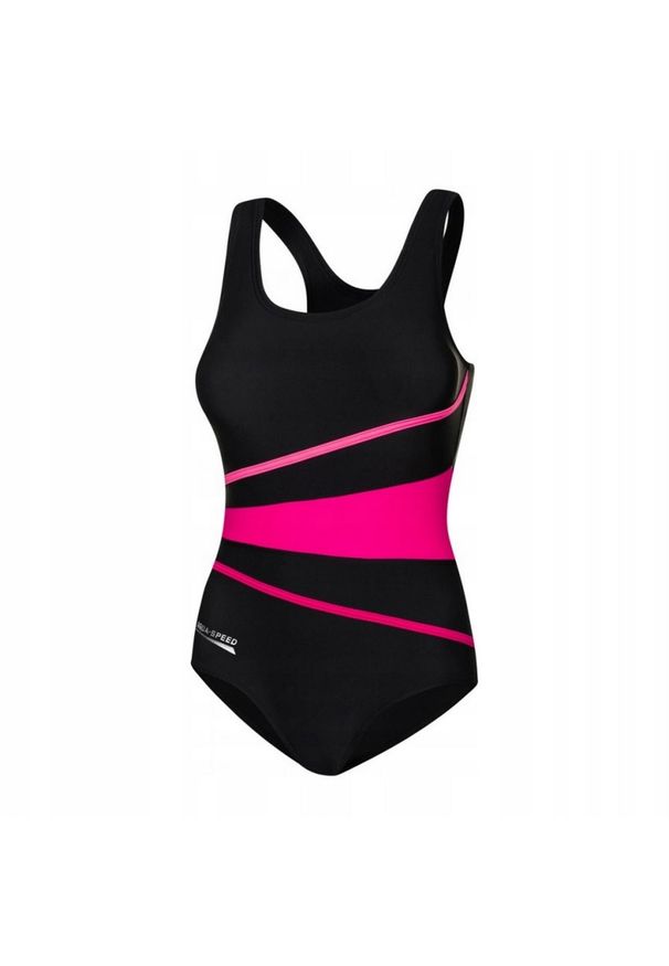 Aqua Speed - Damski Jednoczęściowy Kostium Kąpielowy Stella. Kolor: czarny