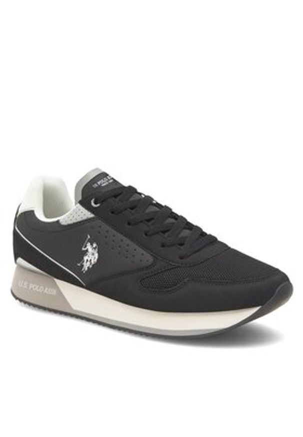 U.S. Polo Assn. Sneakersy NOBIL003G Czarny. Kolor: czarny. Materiał: syntetyk