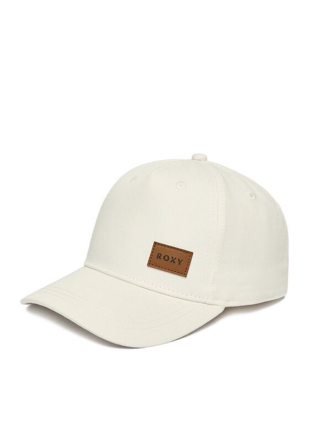 Roxy Czapka z daszkiem CWBEO-RX-W3-005-SS26 Biały. Kolor: biały. Materiał: bawełna