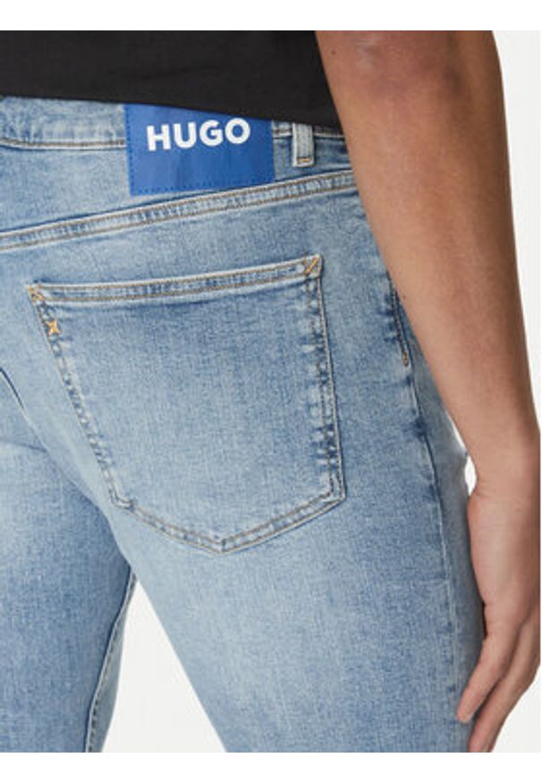 Hugo - HUGO Jeansy Zane 50529117 Niebieski Extra Slim Fit. Kolor: niebieski