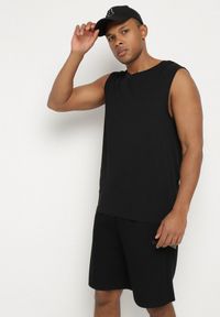 Born2be - Czarne Szorty Dresowe z Bawełną i Sznurkami Naprelia. Okazja: na co dzień, na spacer. Kolor: czarny. Materiał: bawełna, dresówka. Styl: klasyczny, casual, elegancki #5