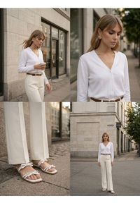 Sinsay - Klasyczny kardigan zapinany na guziki - biały. Kolor: biały. Styl: klasyczny