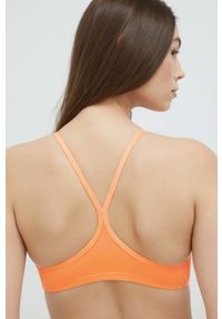 Nike dwuczęściowy strój kąpielowy Essential kolor pomarańczowy lekko usztywniona miseczka. Kolor: pomarańczowy. Materiał: skóra, materiał, włókno #6